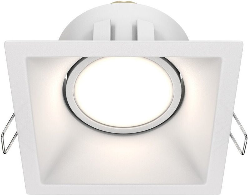 Maytoni Dot Quadratisches Einbau-Downlight Weiß 1xGU10