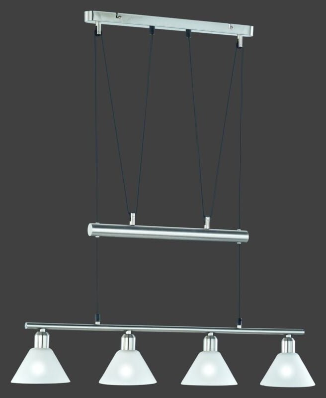 Iperbriko - Aufhängung 5 Lichter Up and Down Stamina Nickel L102 cm Trio Lighting