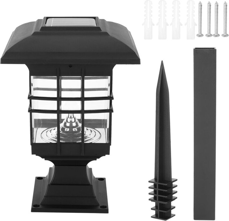 Solarbetriebene LED-Gartenleuchte, IP65 wasserdichte dekorative Außenleuchte für Garten und Hof, weißes Licht