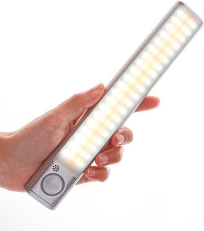 LED-Sensor-Dreifarben-Lichtschalter für Flur, Schrank, Ladestation, Nachtlicht, 120 LEDs