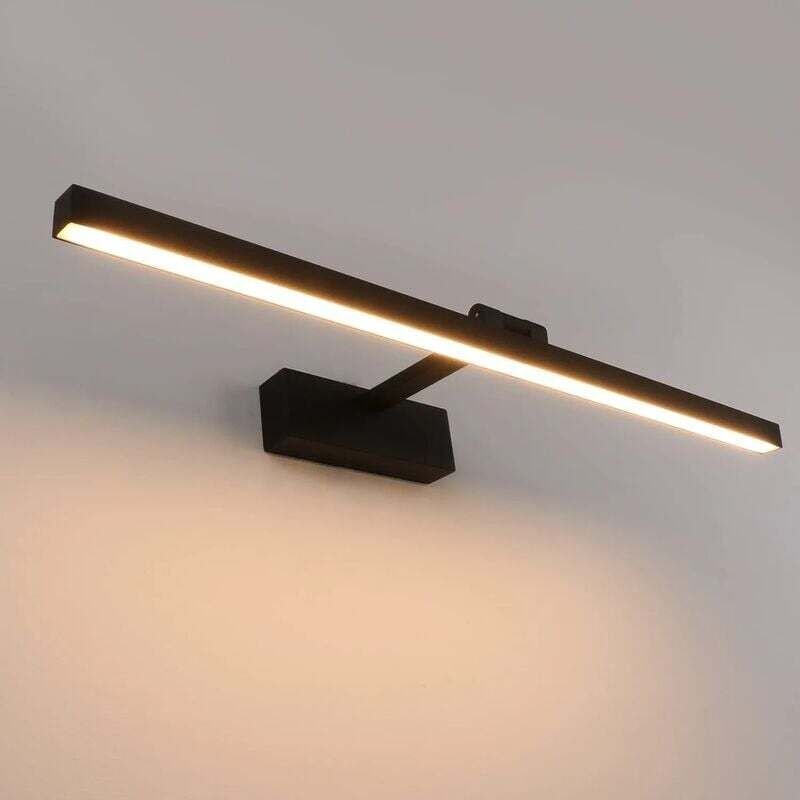 Led Badspiegelleuchte 50cm, 12W, IP44 Wasserdicht Bad Wandleuchte 180° Drehbar, Moderne Badspiegelleuchte, Warmweiß 3000...
