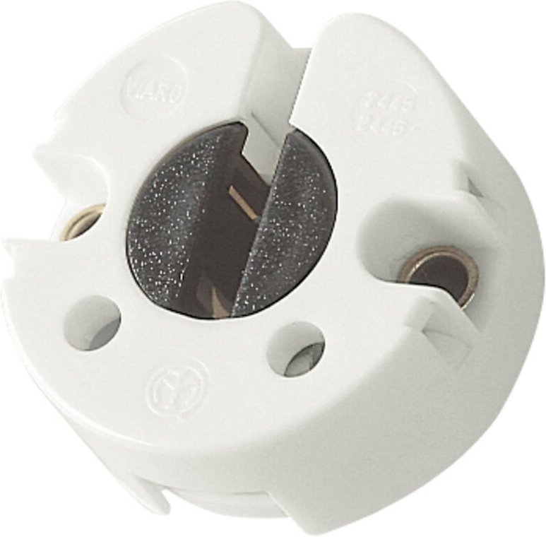 VIMAR - 02446 Leuchtstofflampenfassung G13, weiße Feder