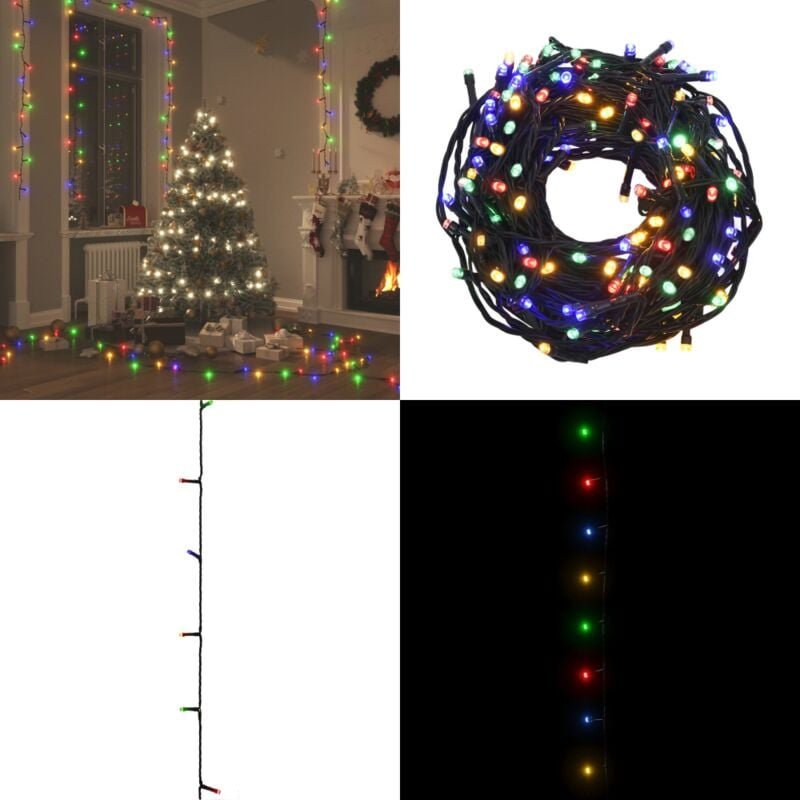 Thumbnail - LED-Lichterkette mit 1000 LEDs Mehrfarbig 100 m pvc - Weihnachtsbeleuchtung - LED-Lichterkette - Multicolor Beleuchtung ...