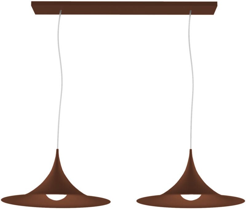 Louie sospensione 2 luci monocolore