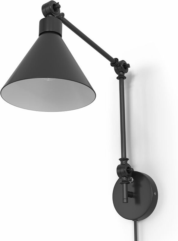 Wandleuchte - Bewegliche Leselampe - Schwarz