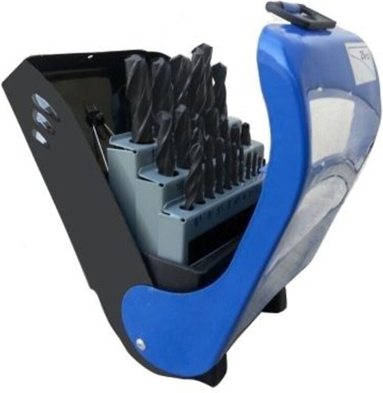 Trade Shop Traesio - Trade Shop - set mit 19 titanbohrern und eisenbohrern in den grössen 1 bis 10 cm mit koffern -