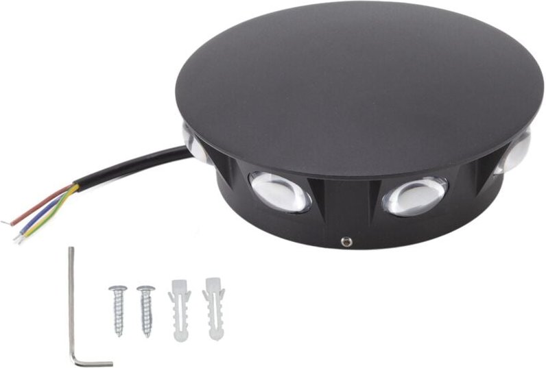 LED-Wandleuchte, 8 LEDs, achteckiges Design, 85–265 V, elegante LED-Wandleuchte für Hof und Flur