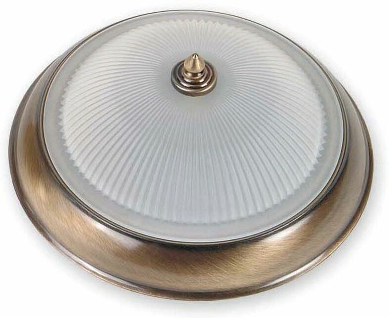 Deckenlampe rund Messing Glas Jugendstil Wohnzimmer Flur ELENI