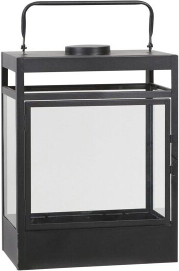 Mica Laterne Flint schwarz 28 x 17,5 x 37,5 cm Deko-Accessoires