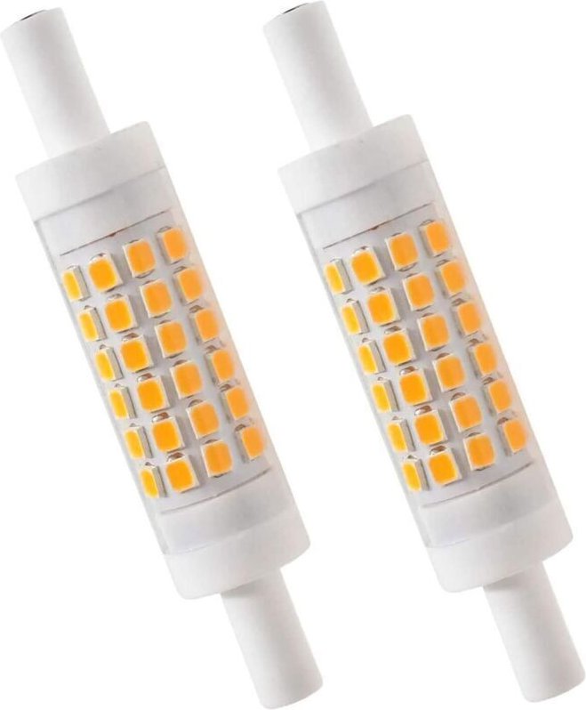 R7S LED 78mm Dimmbar Warmweiß 2700K 5W J78 LED-Lampe 450lm ersetzt 50W Halogenlampe Leuchtmittel 230V 83 Ra, 2er-Pack [E...