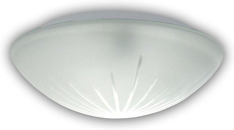 LED-Deckenleuchte / Deckenschale rund, Schliffglas satiniert, Ø 20cm