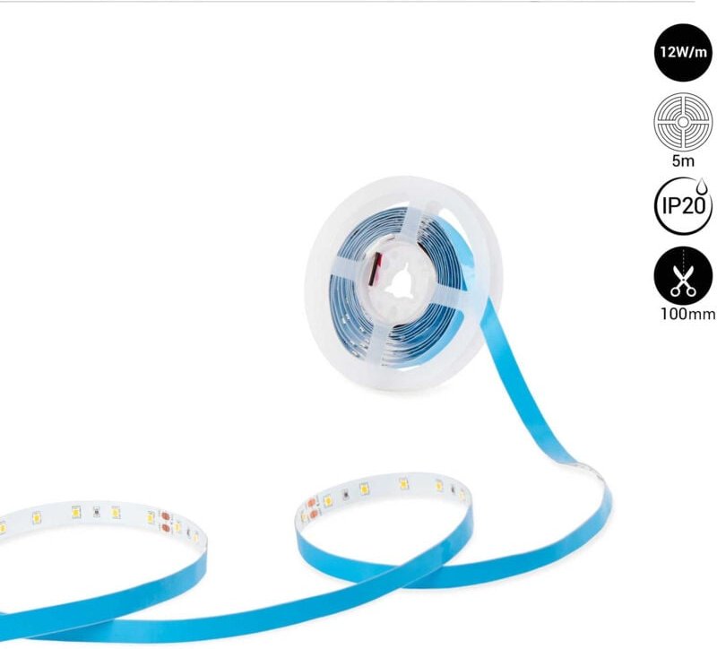 Barcelona Led - LED-Streifen 24V dc - 12W/m - Einfarbig - 10 mm - IP20 - 5 Meter