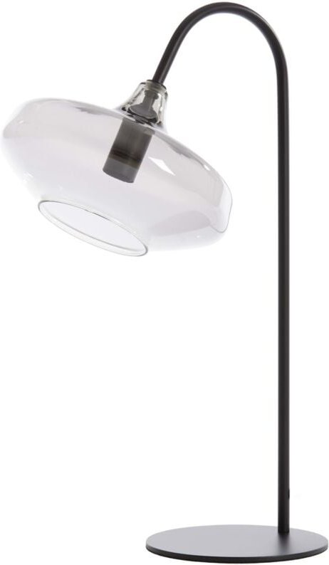 Tischlampe - Solna - schwarz - glas metall - E14 - Light&living