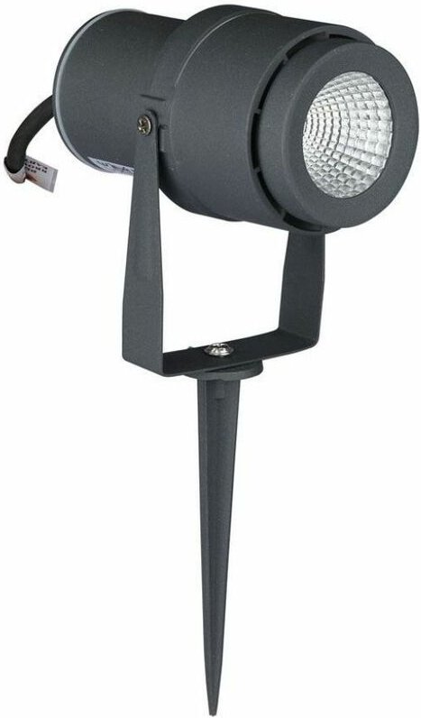 12W led Gartenstrahler mit Erdspieß, Grau, Naturweiß, IP65 - V-tac