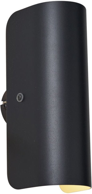 Moderne Wandleuchte schwarz 2-flammig - Gotthard