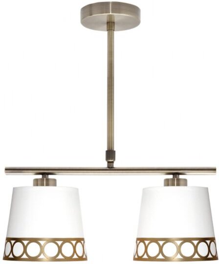 Fabrilamp - Dalia Lampe 2xe14 weiß/gold regx40x16 cm