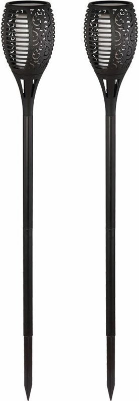 Gartenfackeln Solar Flamme 97,5 cm Solarleuchten Garten Deko Solarlampen für Außen Flammenlicht, Feuereffekt, Kunststoff...