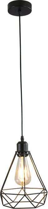 Industrielle Pendelleuchte Retro Kronleuchter Deckenleuchte Vintage Schwarze Käfiglampe Deckenbeleuchtung Metall Lampens...