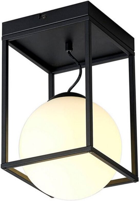 Inspired Mantra Desigual Kleine kurze halbbündige Lampe, 1-flammig E27, mattschwarz