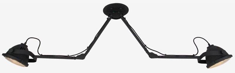 Brilliant - Lampe Carmen Deckenspot 2flg schwarz korund