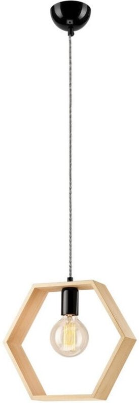 Lamkur Lighting - Lamkur Drahtgestell-Pendel-Deckenleuchte Natur, 1x E27