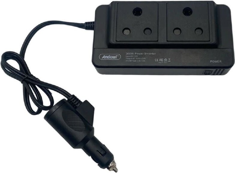 Trade Shop Traesio - Trade Shop - car 300W acliment inverter mit 2 usb show für massnahmen Q-CC8200 -