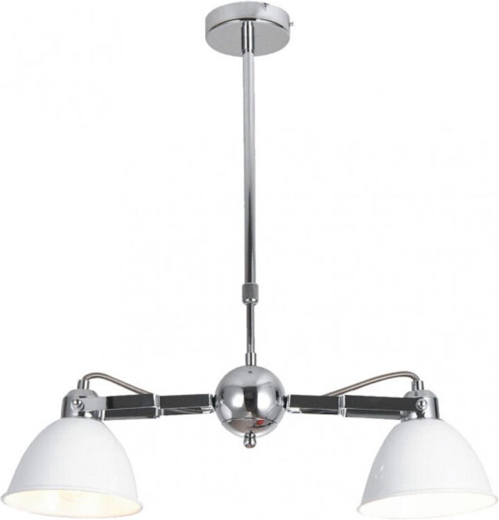 Buri Lampe 2xe27 weiß/chrom regx52x15,5 cm