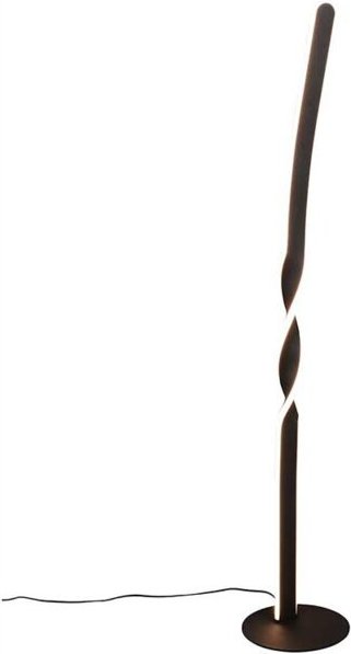 Stehlampe LED Standlampe Leselampe Metall schwarz matt Fußschalter H 110 cm