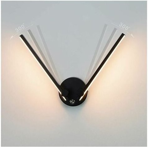 Badezimmer-Wandleuchte mit Schalter, 2-flammig, 12 w, led für Badezimmerspiegel 73 cm, doppeltes LED-Licht, 300° drehbar...