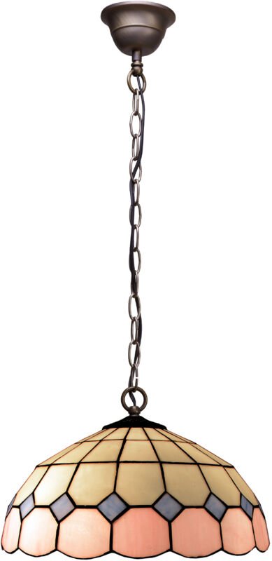 Deckenpendelleuchte mit Kette und Lampenschirm, Durchmesser 30 cm, Pink-Serie