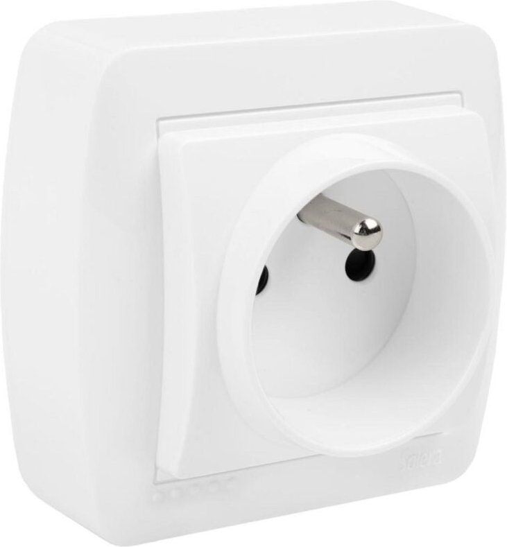 EDM - Bipolarer Sockel t/t mit französischem System 74x72x28mm Wandoberfläche Solera MUR60FU