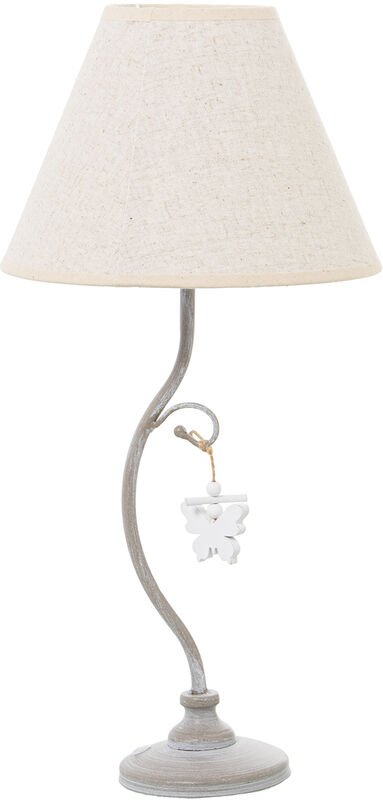 Thumbnail - Weiße Metalltischlampe +922299 1x14 MAX40W Non ° 23x48cm, Basi