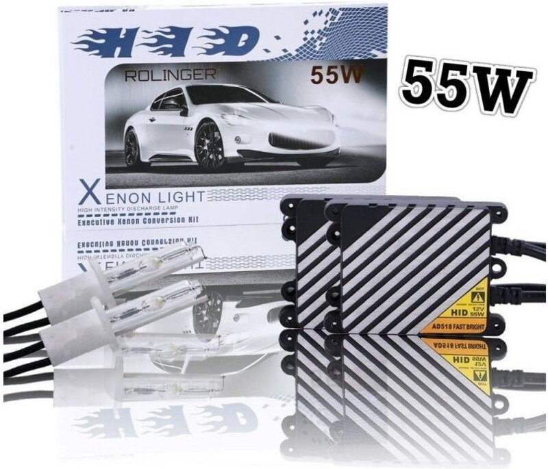 Trade Shop Traesio - Trade Shop - rollinger xenon kit 6000K 55W H7 hid-scheinwerfer hohe helligkeit auto-steuereinheit -