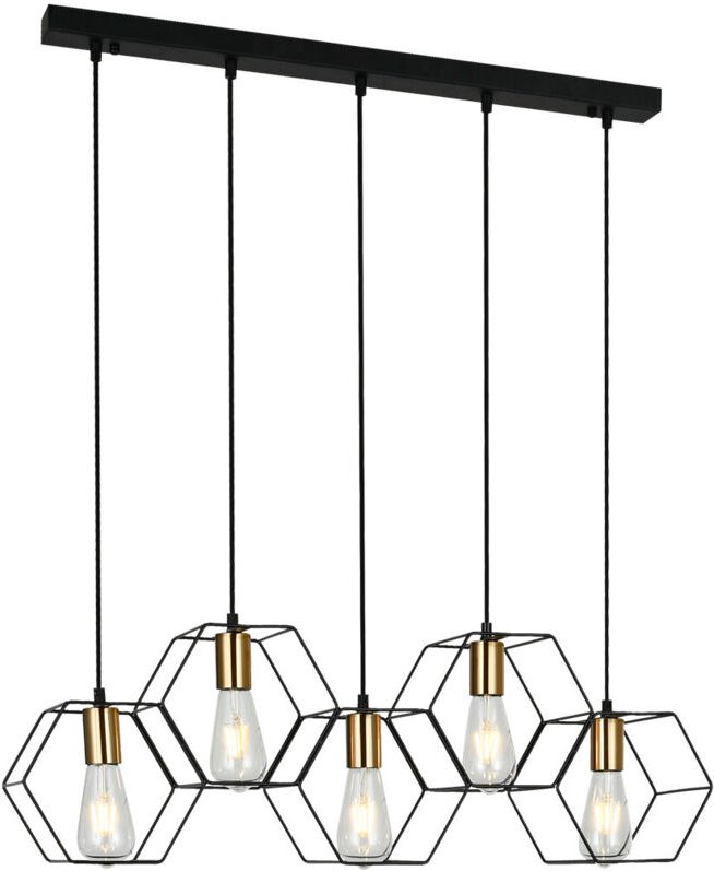 Aina Moderne 5-flammige Stab-Pendel-Deckenleuchte, E27 - Italux