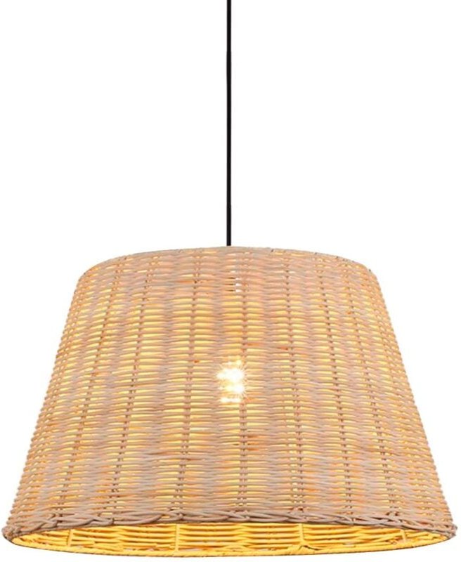 Barcelona Led - Pendelleuchte "Hank" aus Korbgeflecht