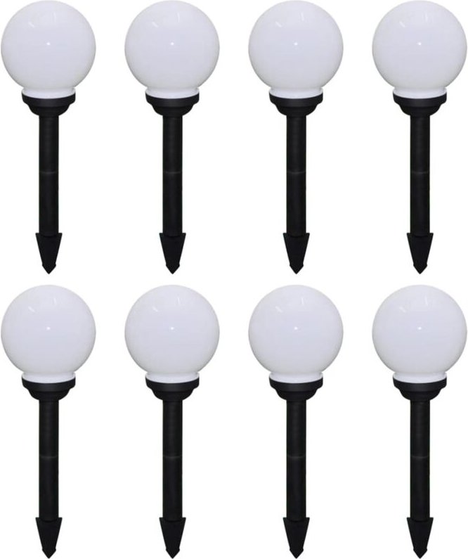 Wegeleuchten 8 Stk. led 15 cm mit Erdspieß CFW581913