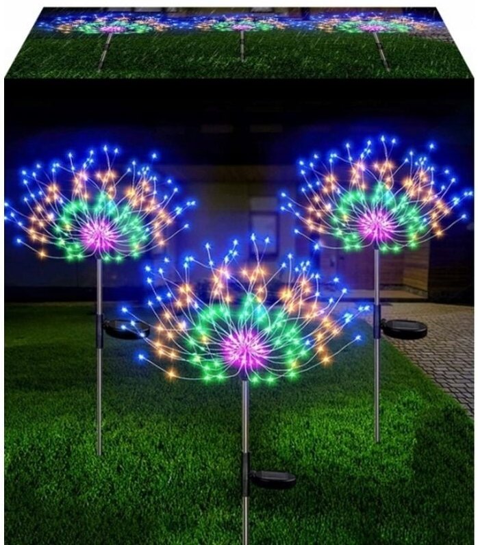 Solar Gartenleuchte DANDELION 120 LED HIT GARDEN RGB 2x WEIHNACHTEN