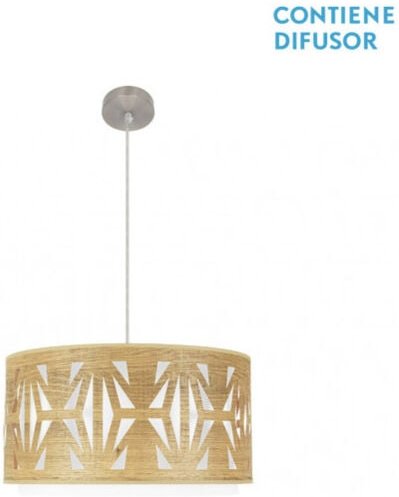 Senko - fabrilamp Hängeleuchte ofzwei Lichter Licht Holz Nickel Katerina Modell