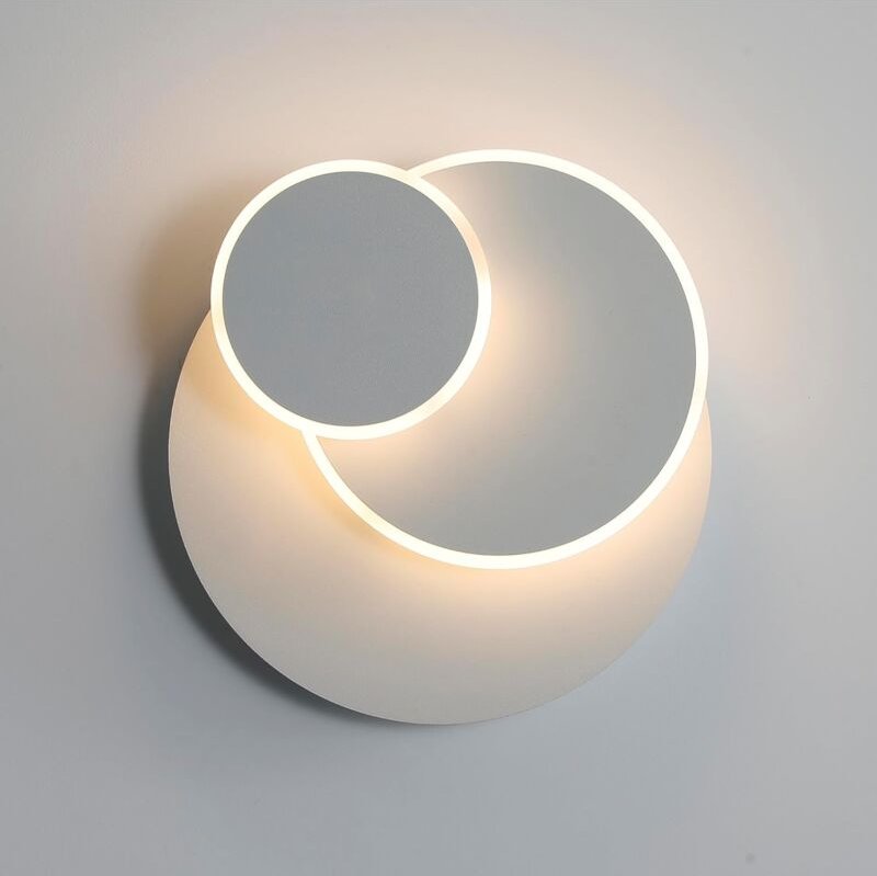 Thumbnail - Comely - led -Wandlicht, moderne Innenwandlampe 15W, kreative Sonnenfinsternis 3 in 1 350 ° rotierende Wandleuchte, 3000...