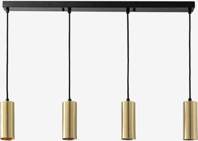 Sklum - Deckenleuchte Baysal aus Eisen mit 4 Lichtpunkten Vergoldet