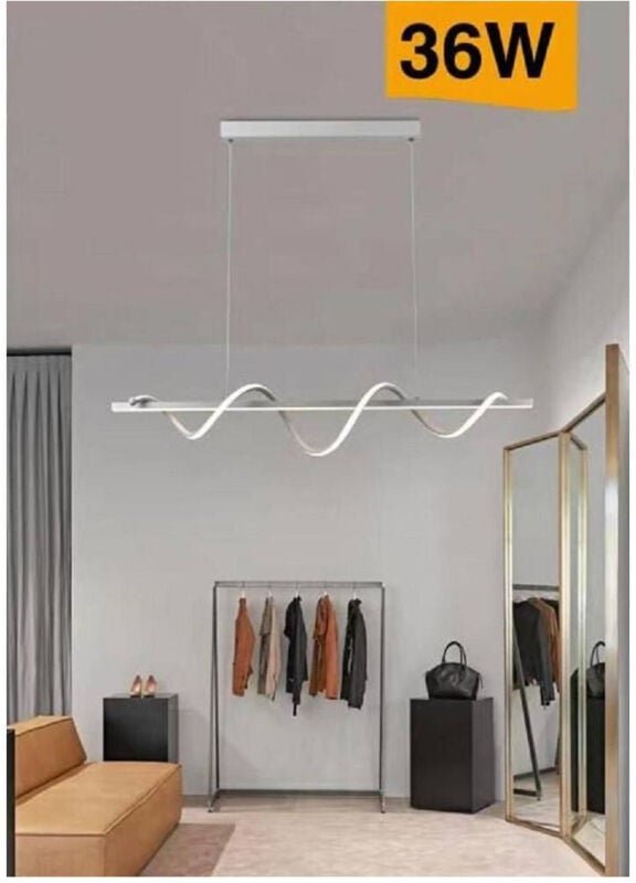 Thumbnail - Trade Shop Traesio - Trade Shop - led zusammenfassung 36W modern twist bianco luce 6500K 3000K 4000K B65-B -
