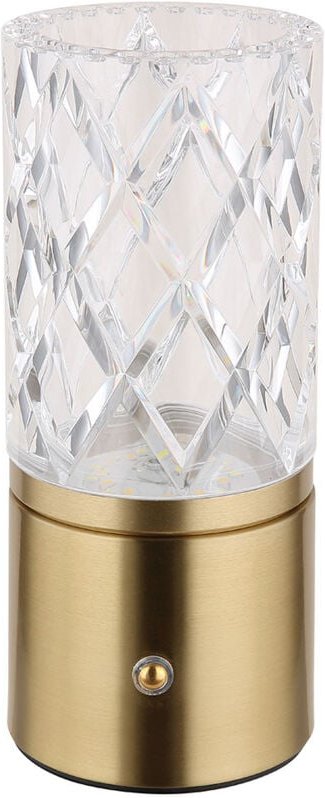 Globo - Tischleuchte Nachttischlampe Beistelllampe Messing Lampe led Touch-Dimmer akku