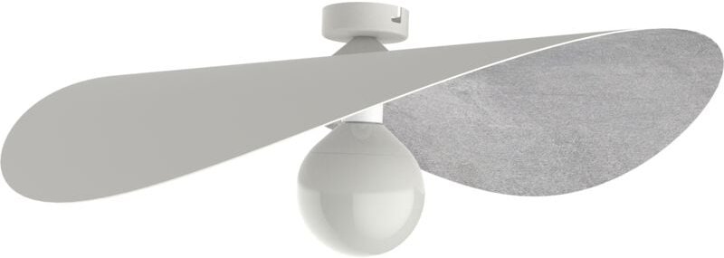 Piuma plafoniera bianco foglia