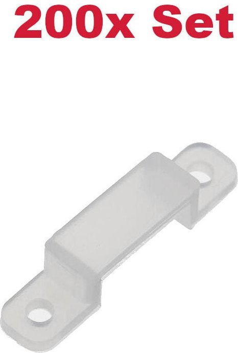 200x Kabel Clips Halter Klemmen Schellen Kabelorganisation Kabelführung für 13mm breite Schläuche Kabel / Garten Büro Wo...