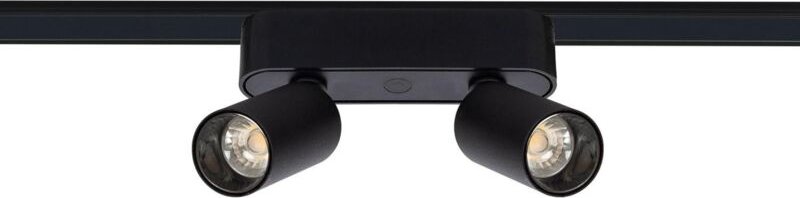 Efectoled - LED-Strahler Doppelt für Magnetschiene 25mm SuperSlim 10W 48V Schwarz 4000K Neutralweiß