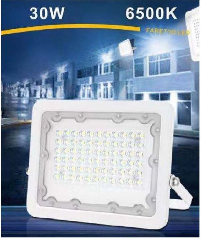 Trade Shop Traesio - Trade Shop - led-leuchtturm 30W ultra slim weisses kaltes licht für den aussenbereich 6500K natürli...