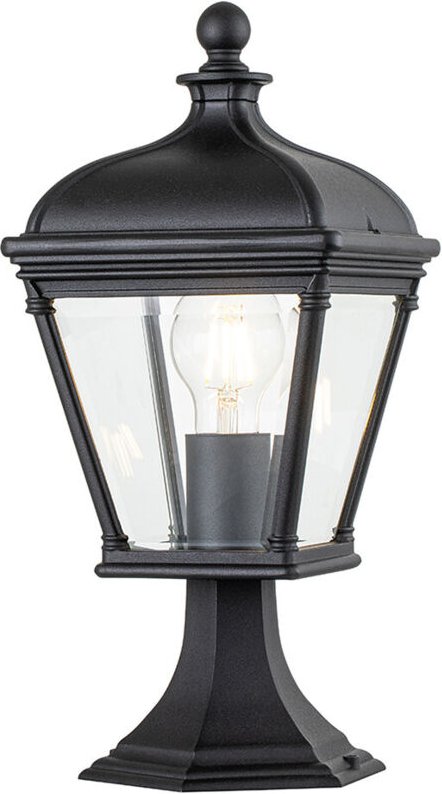 Bayview Außen-Sockelleuchte Schwarz, IP44 - Elstead