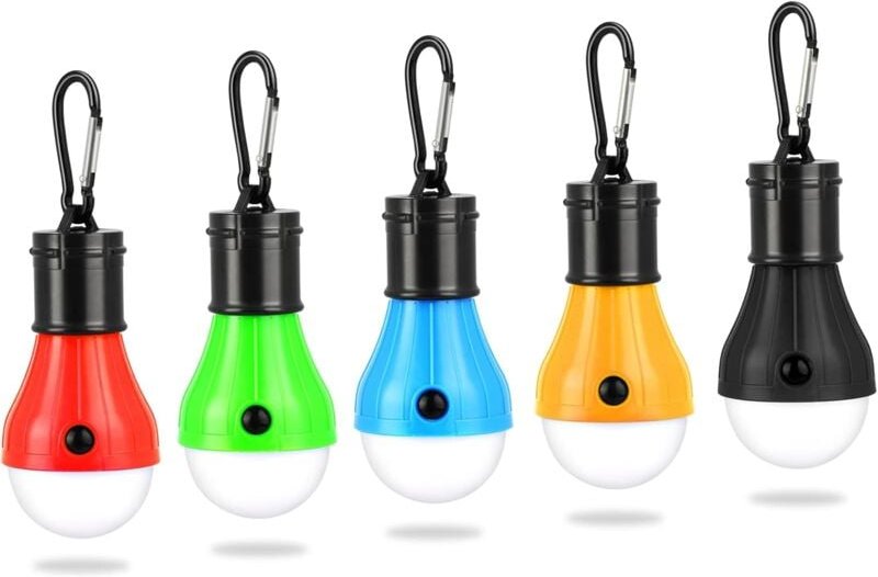 Gotrays - Campinglicht, LED-Campinglaterne, batteriebetriebenes Campinglicht, tragbare Zeltlampe, wasserdichtes Notlicht...