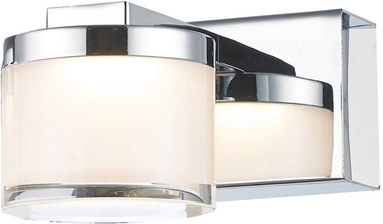 Italux Lopez - Moderne LED Wandleuchte Chrom, Warmweiß 3000K 210lm