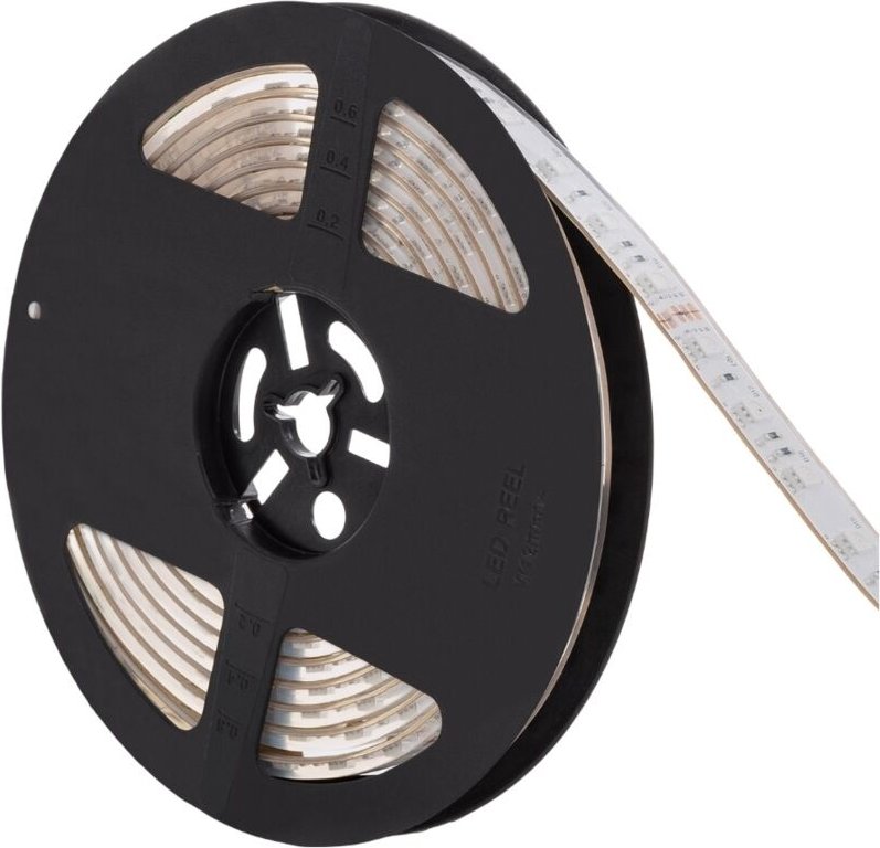 LED-Streifen RGB 24V DC 60LED/m 5m Tauchfähig IP68 Breite 12mm Breit Schnitt alle 10cm RGB